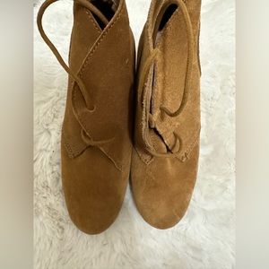 Chestnut Suede Desert Booties size 8